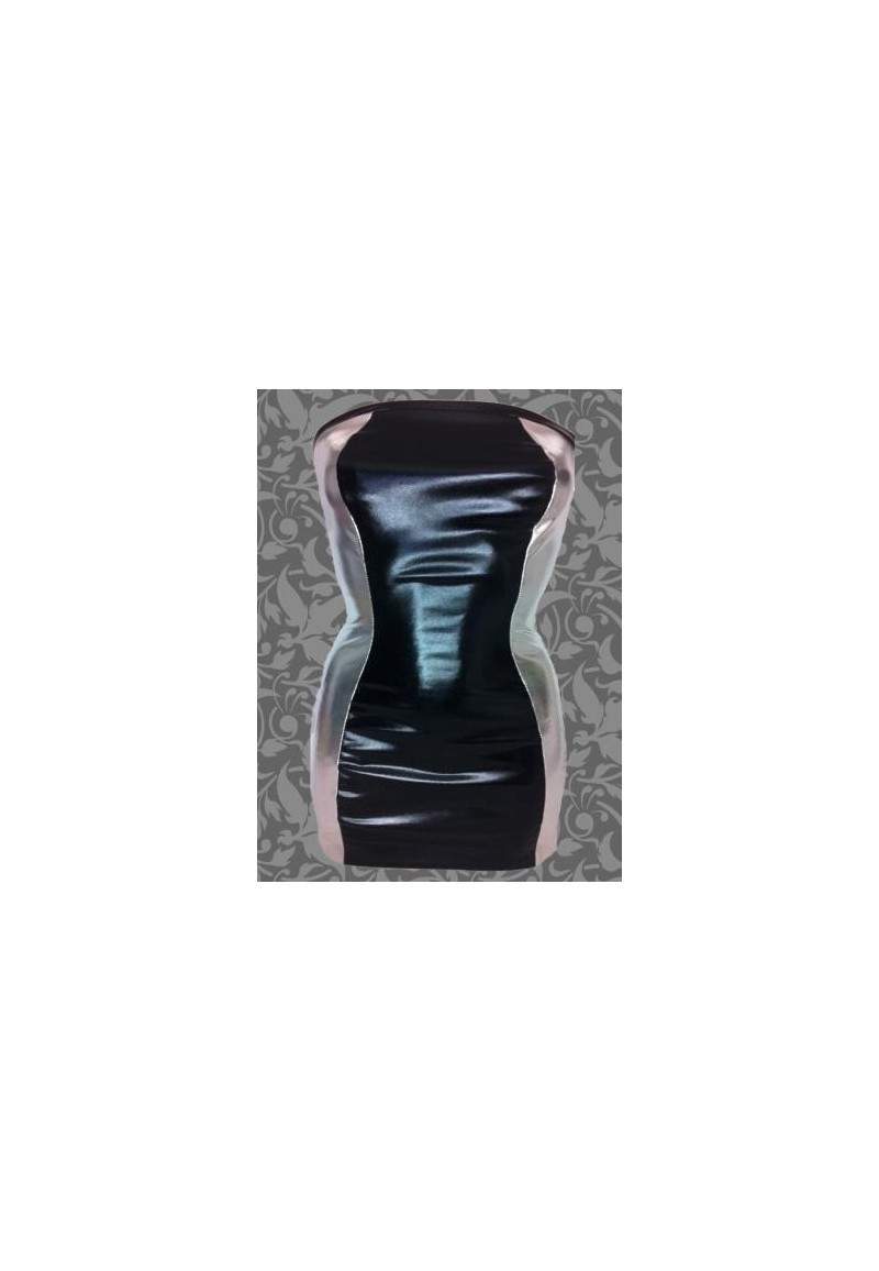 Große Größen BANDEAU-Kleid schwarz silber Günstig Online Bestellen ... - 