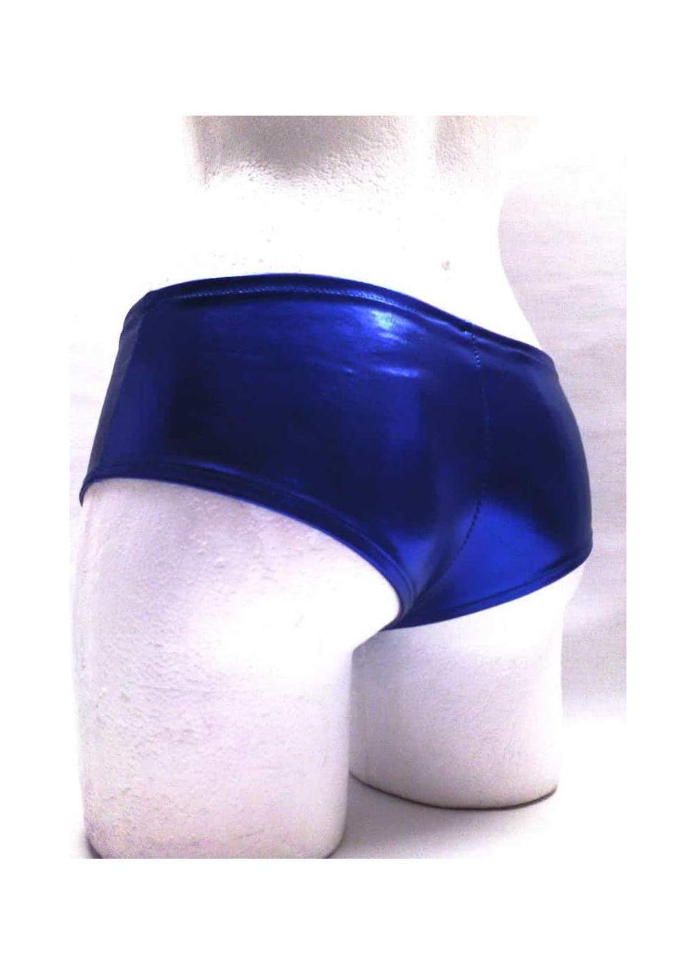 Save 15 percent on f.girth wetlook GoGo Hotpants blue Metallic - 