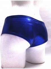 Spare 15 Prozent auf Leder-Optik Hotpants blau Metallic Größen 34 - 42 - 