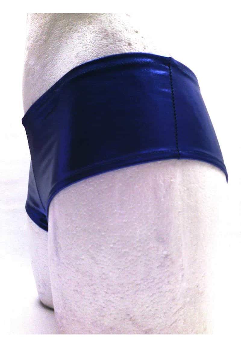 Hotpants blau Metallic in Deutschland produziert - 