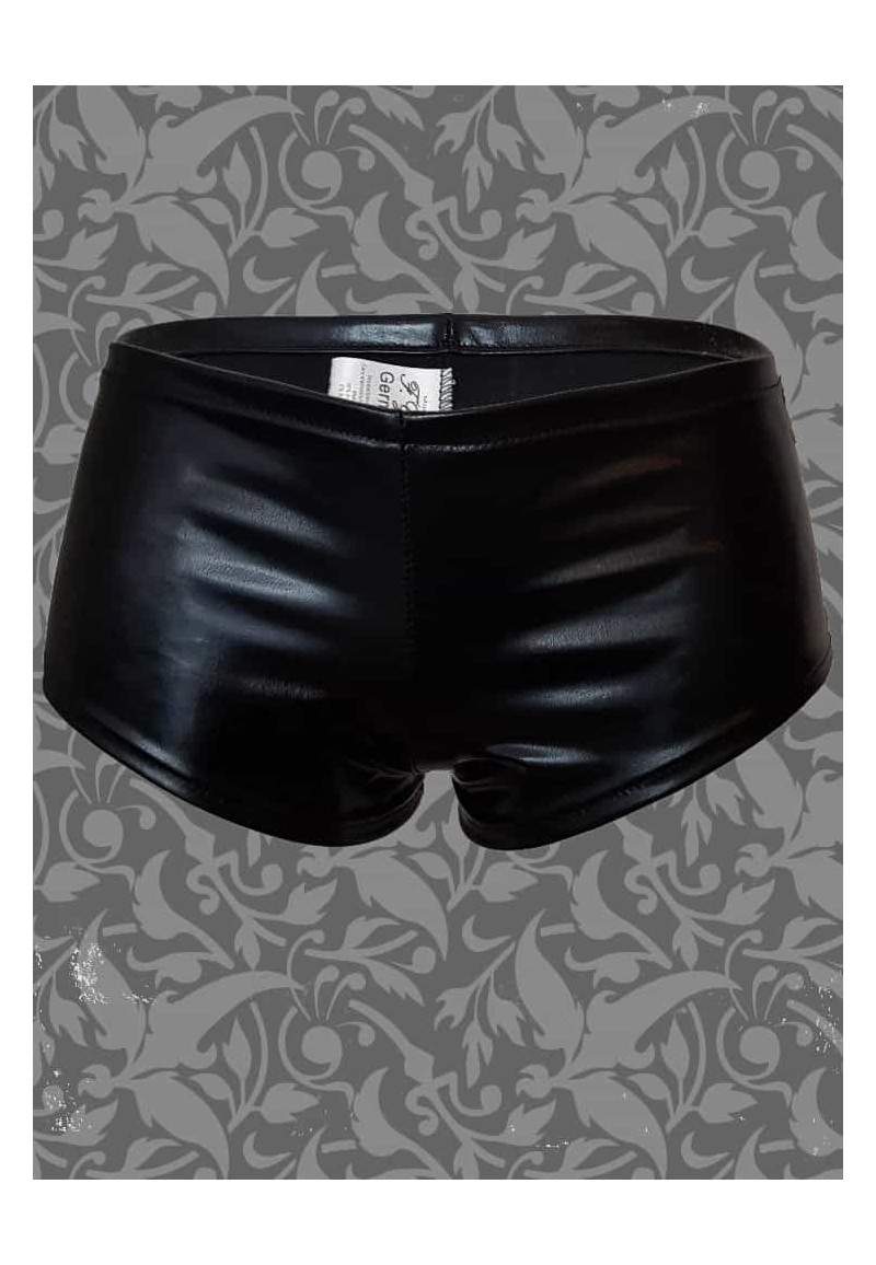 Black hot pants produced in Germany -