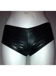 f.girth GoGo wetlook hotpants black metallic - 