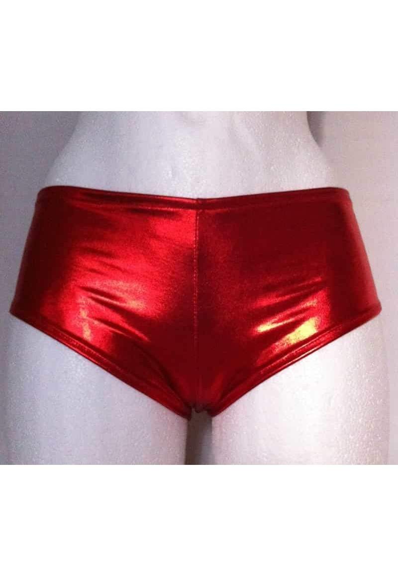 Hotpants red metallic produced in Germany -