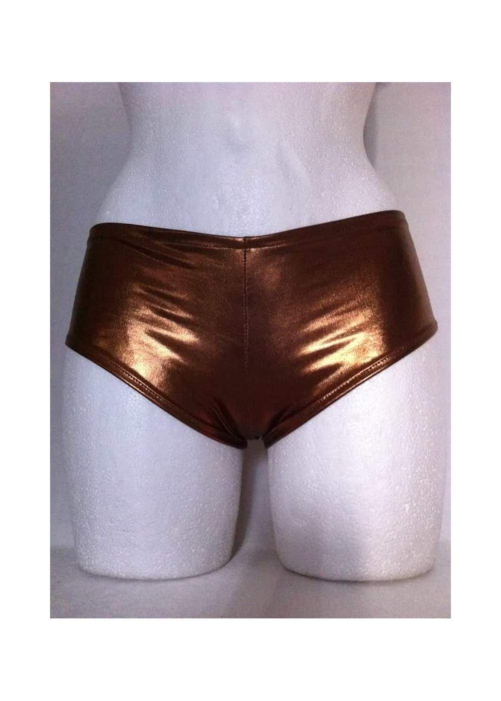 Pantalones de cuero marrón metálico Tallas 34- 42 - 