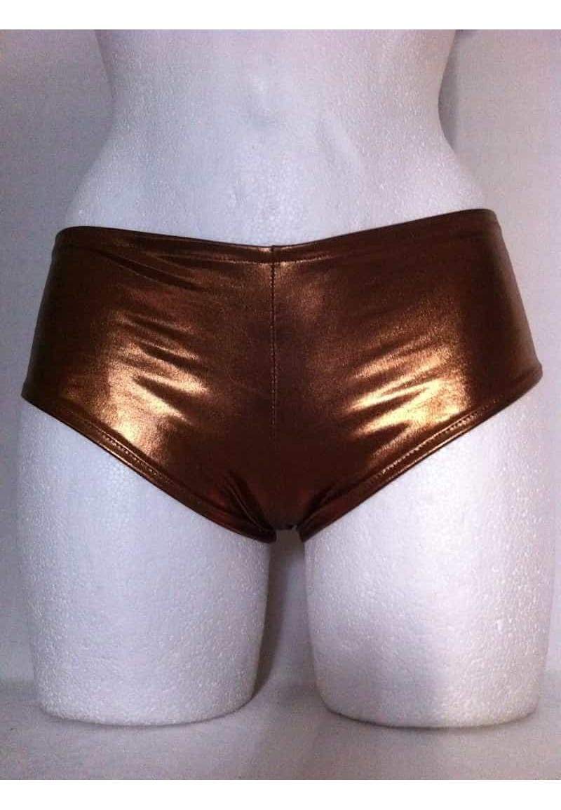 Hotpants brown metallic produced in Germany -