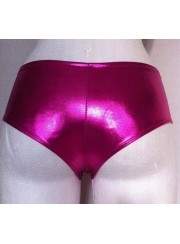 Leather Look Hotpants pink Metallic Sizes 34 - 42 - Deutsche Produktion