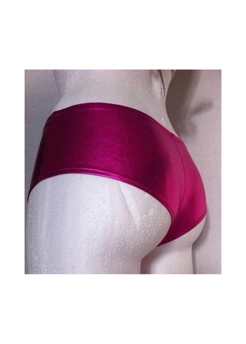 Gutschein 10 % Leder-Optik Hotpants pink Metallic Größen 34 - 42 - 