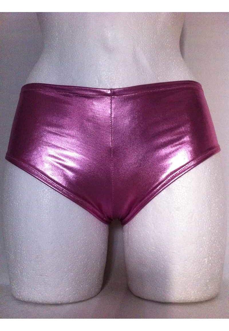 Hotpants rosa Metallic Größen 34 - 42 in Deutschland produziert - 