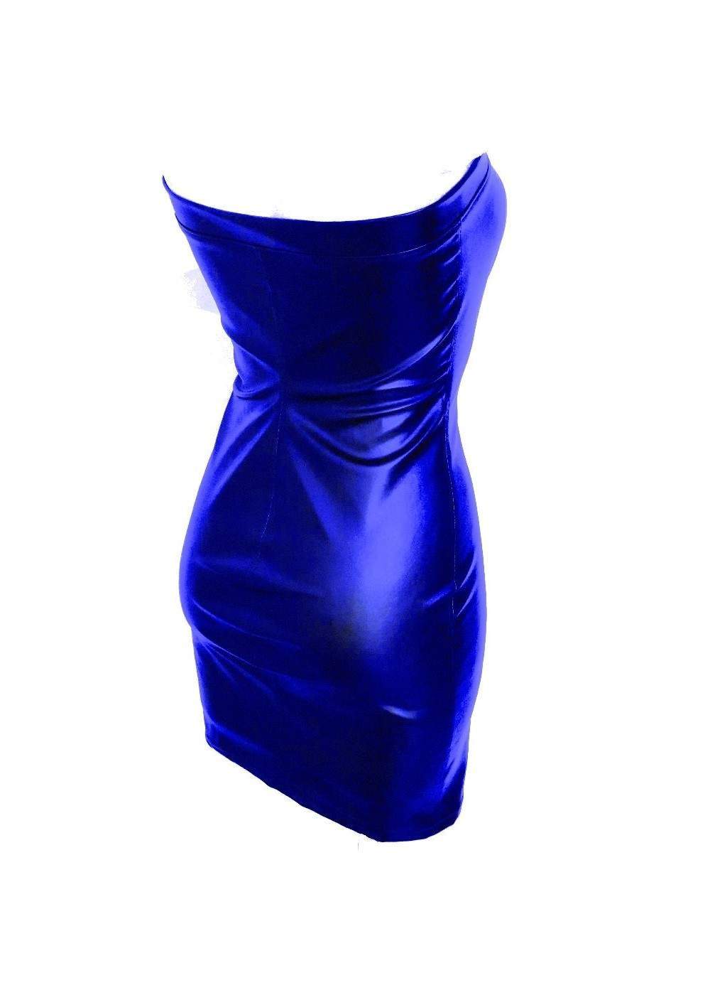 Leder Kleid blau Kunstleder Rabatt 11% - 