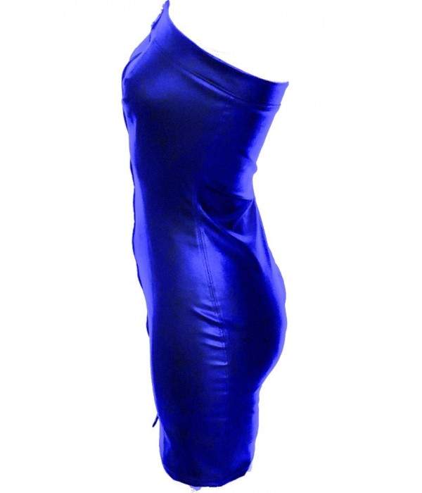Vestido de cuero suave azul tallas 32 - 52 - Jetzt noch mehr sparen