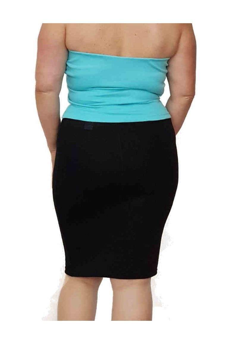 Black stretch pencil skirt made in Germany -