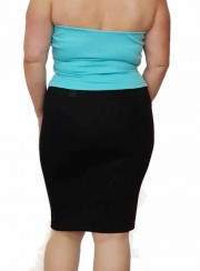 Black pencil skirt stretch skirt knee length sizes 44 - 52 - 