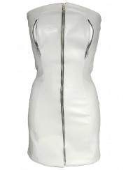 White leather dress on breasts to open with zipper - Deutsche Produktion