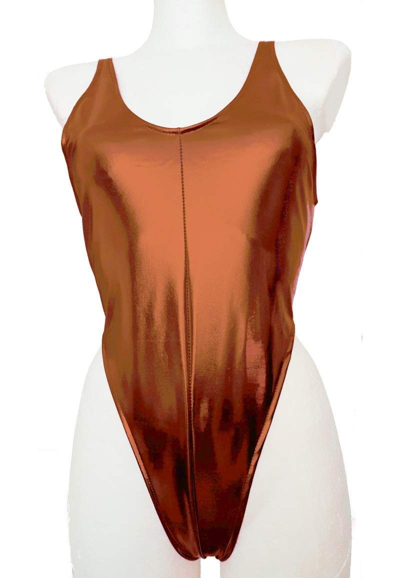 Leather look Brown string body - 