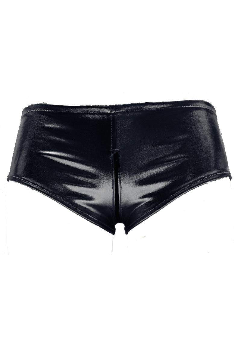 Ouvert hotpants black with zipper made in Germany -