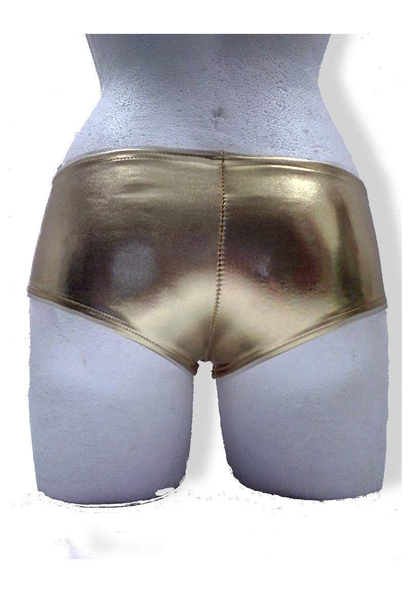 Golden hot pants produced in Germany -