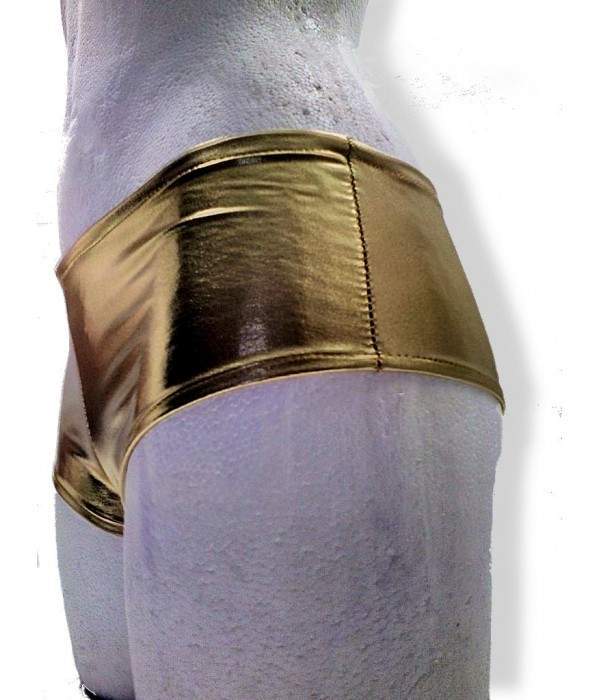 Schnäppchen 5 % Rabatt Leder-Optik Goldene Hotpants Größen 32 - 42 ... - Jetzt noch mehr sparen