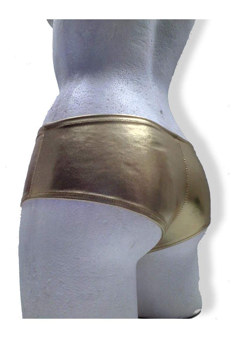 Golden hot pants produced in Germany -